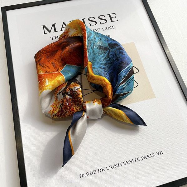 carré 100 soie artistique femme