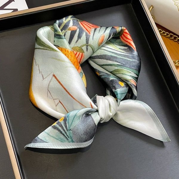 Carré 100 Soie Décoration Floral Femme