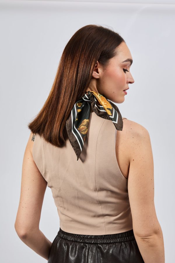 Carré chic glamour 100 soie femme
