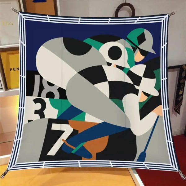carré soie prestige 90×90 femme