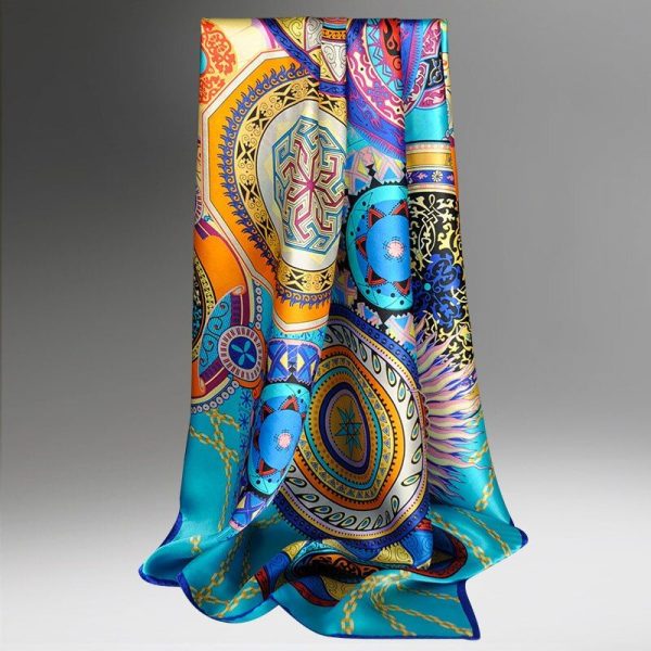 Foulard Bandana 100 Soie Femme