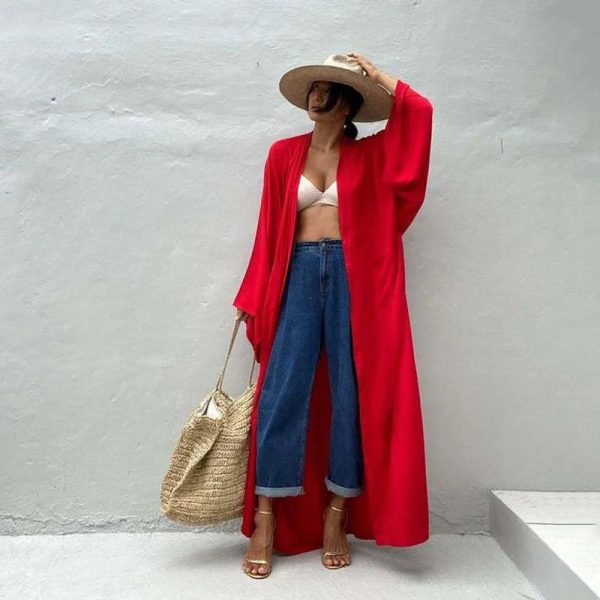 Kimono plage bohème moderne