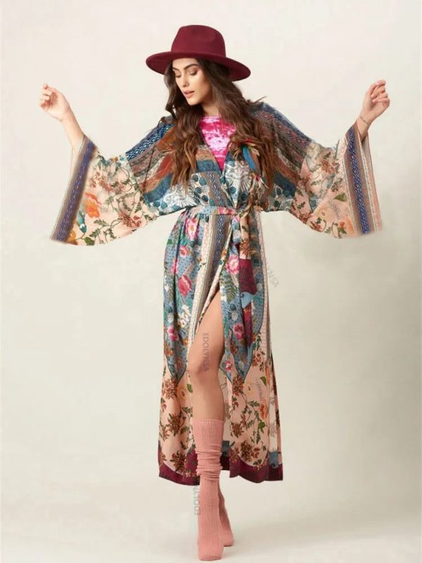 Kimono bohème oversize style festival