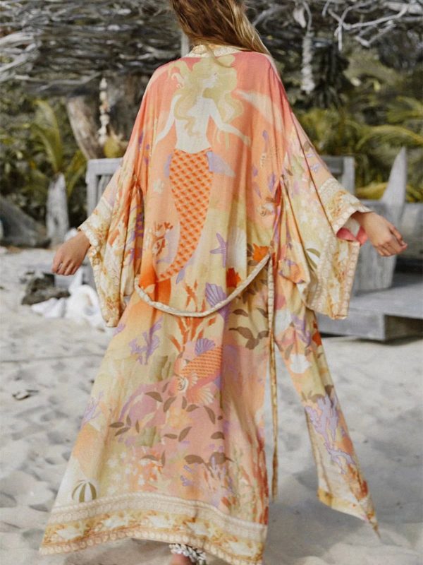 Kimono bohème luxe bord de mer