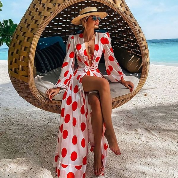 Kimono plage raffiné style luxe